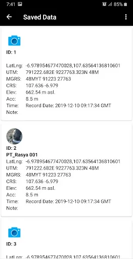 Screenshot di MGRS UTM GPS