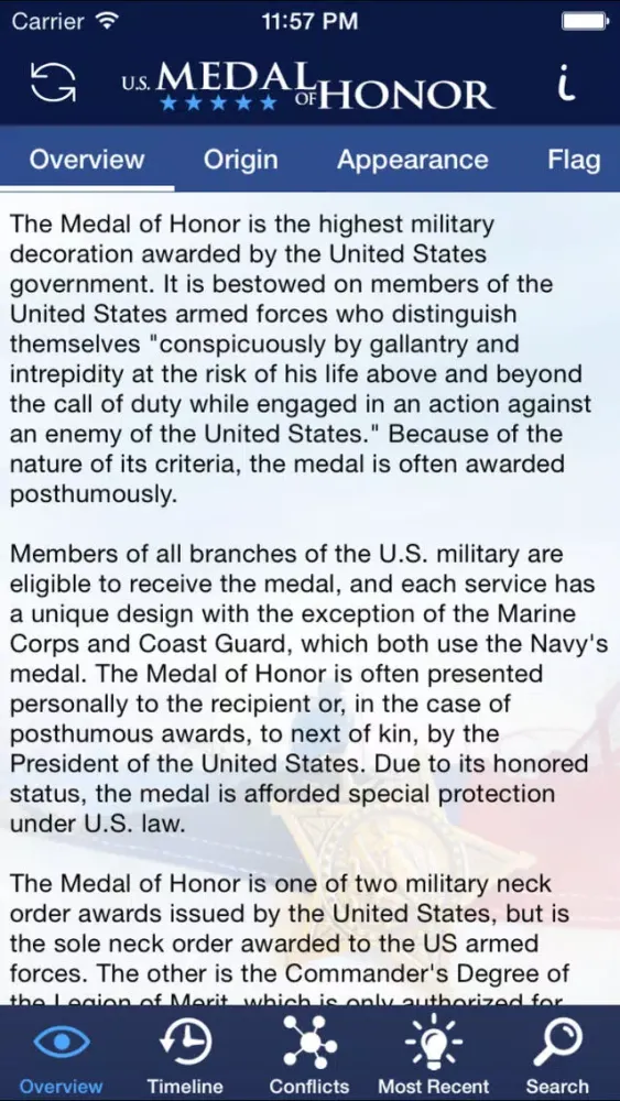 Capturas de tela do US Medal of Honor