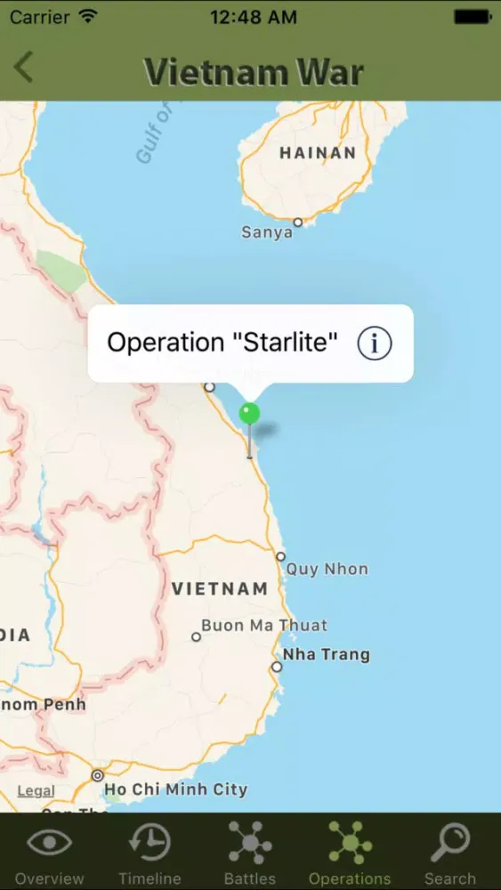 Screenshot di Vietnam War Battles