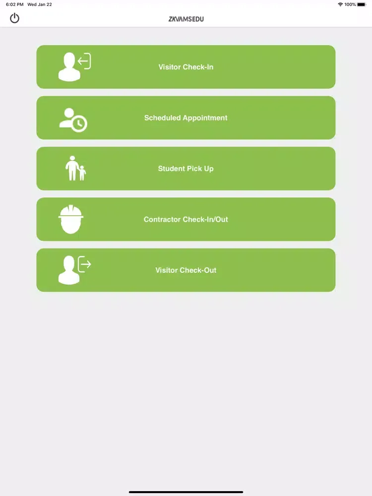 Screenshot di ZKVAMS EDU REC iPad 