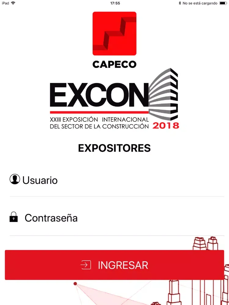 Tangkapan layar Excon 2018 - Expositores iPad 