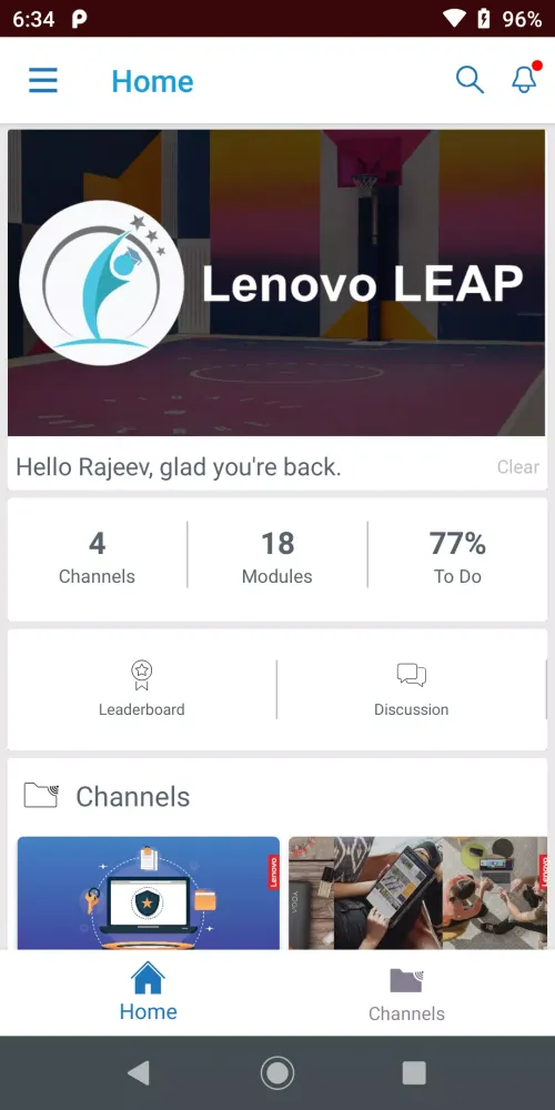Capturas de pantalla de LEAP for Lenovo
