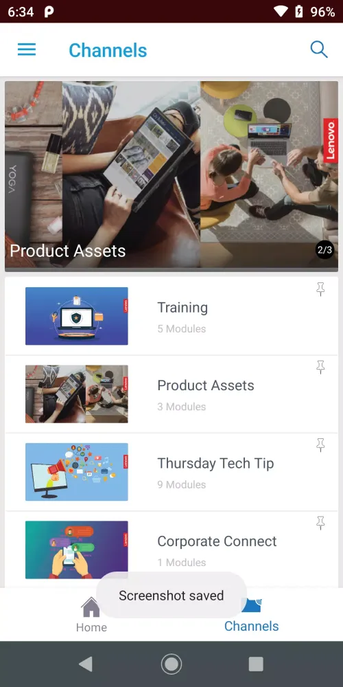 Capturas de pantalla de LEAP for Lenovo