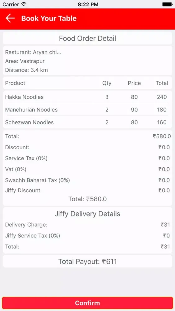 Capturas de pantalla de Jiffy ~ Food Delivery