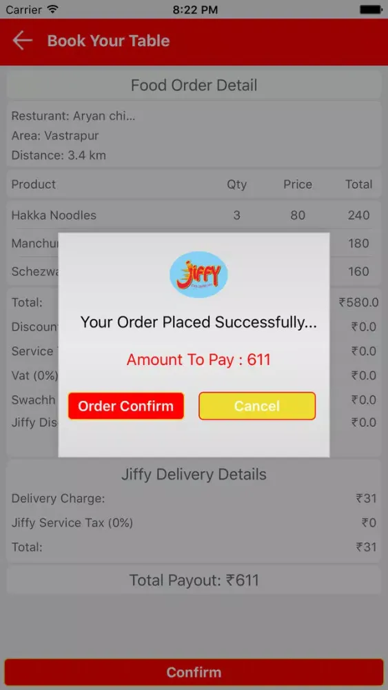 Capturas de pantalla de Jiffy ~ Food Delivery