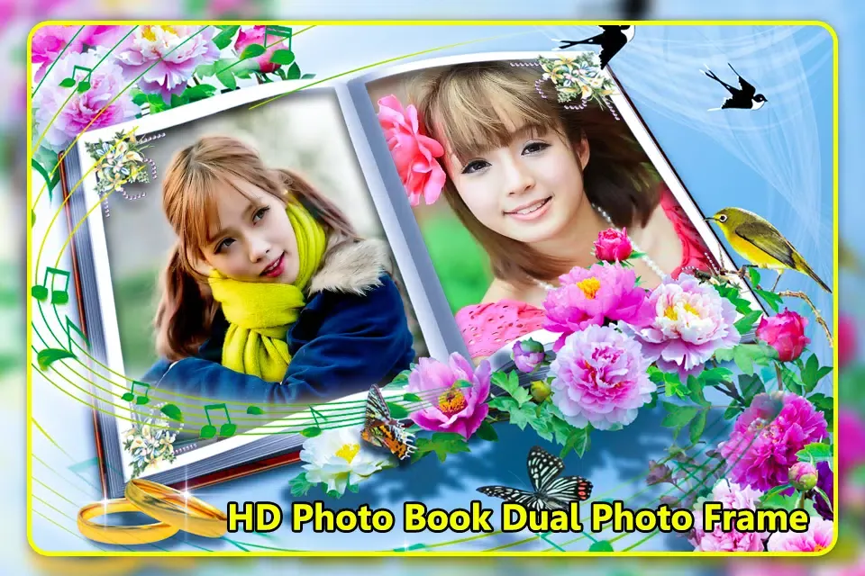 تصاویر HD Photo Book Dual Photo Frame