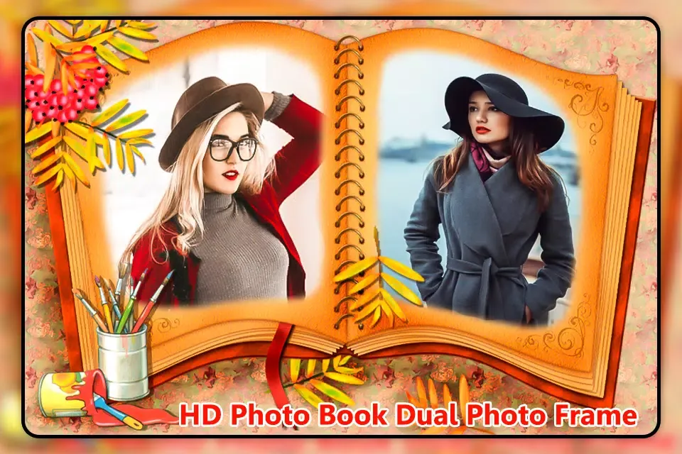 تصاویر HD Photo Book Dual Photo Frame