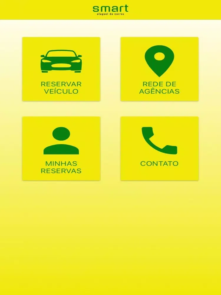 Capturas de tela do Smart Aluguel de Carros iPad 