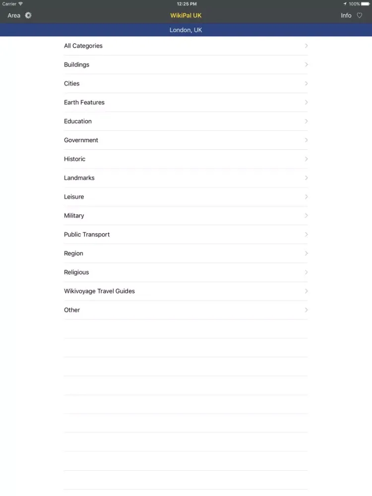 WikiPal UK iPad  Screenshots