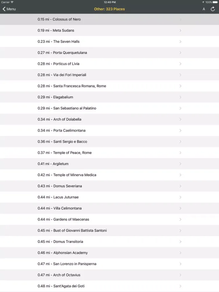 ภาพหน้าจอของ WikiPal West Europe iPad 
