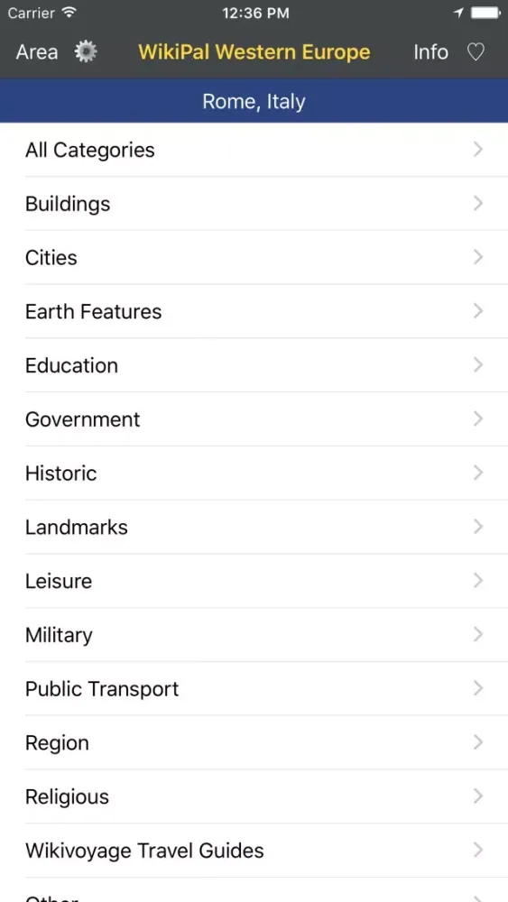 ภาพหน้าจอของ WikiPal West Europe