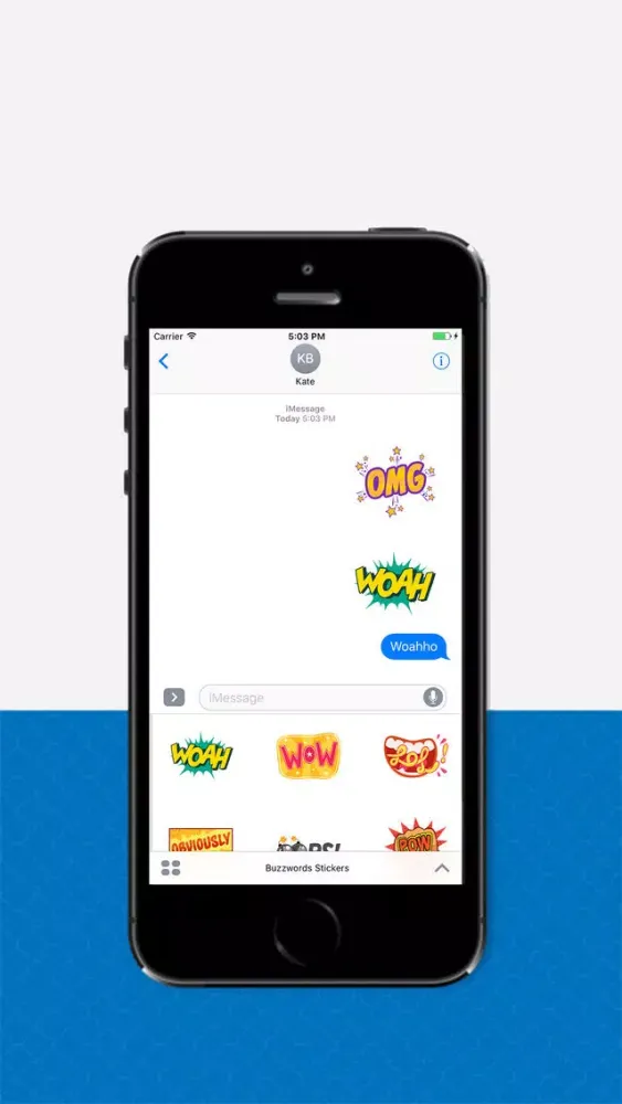 Capturas de tela do Buzzword Stickers
