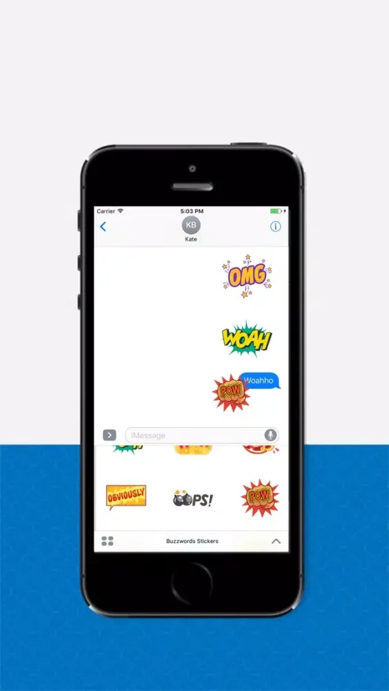 Capturas de tela do Buzzword Stickers