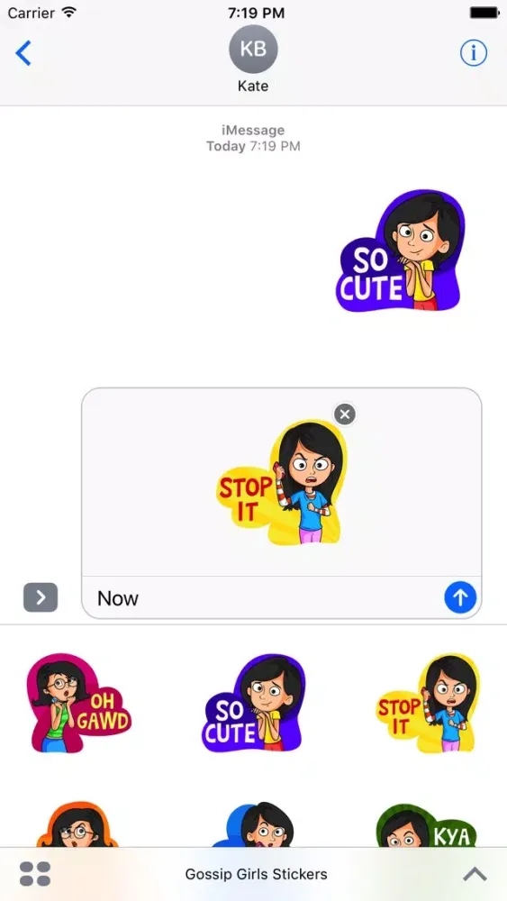 Скриншоты Gossip Girls Stickers