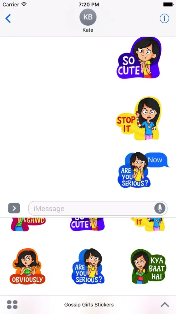 Скриншоты Gossip Girls Stickers