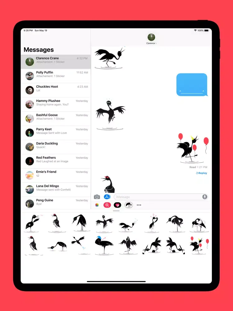Capturas de pantalla de Scribbling Stickers iPad