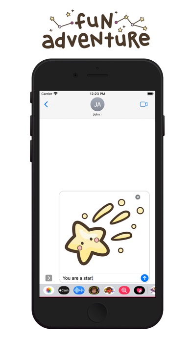 ภาพหน้าจอของ Cute Girl Astronauts Stickers
