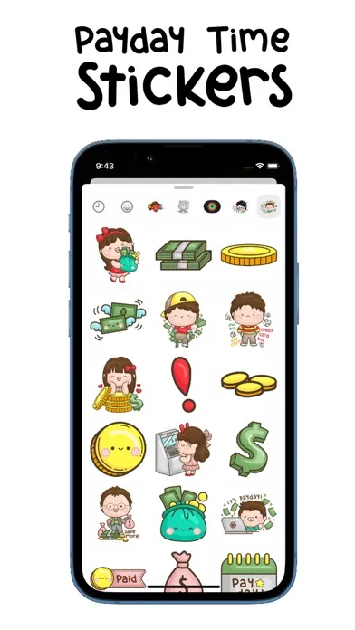 Payday Time stickers स्क्रीनशॉट
