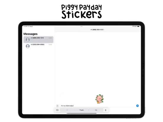 تصاویر Piggy Payday Stickers iPad 