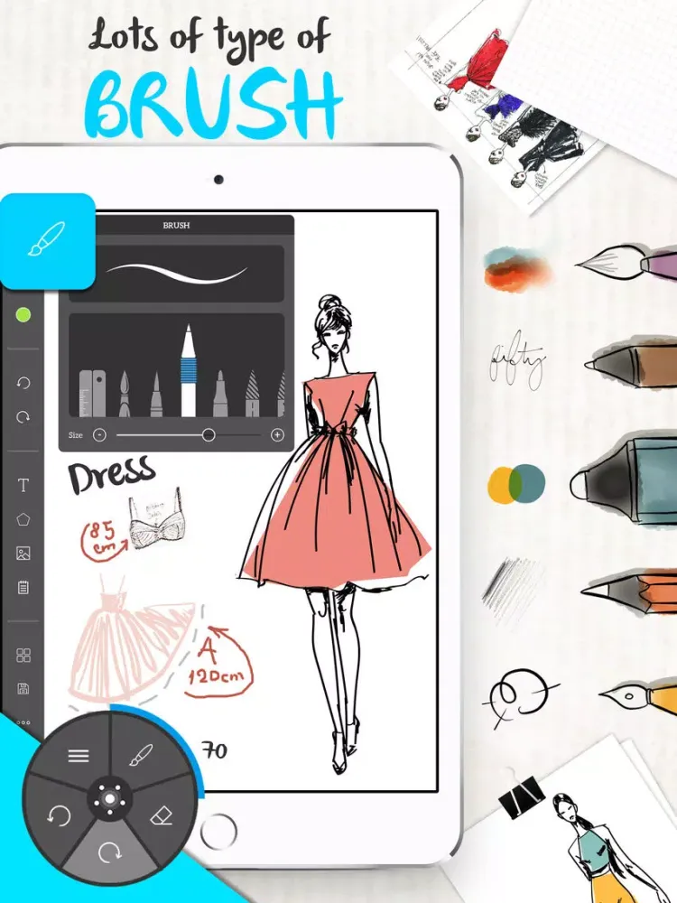 Tangkapan layar InkNote Pro - Handwriting Paint Draw Sketchbook iPad 
