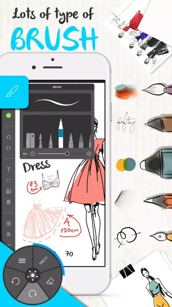 Tangkapan layar InkNote Pro - Handwriting Paint Draw Sketchbook