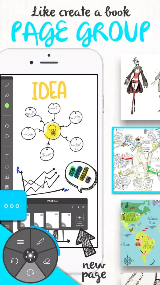 Tangkapan layar InkNote Pro - Handwriting Paint Draw Sketchbook