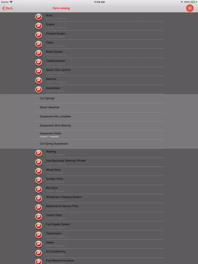 AutoParts Audi A1 iPad  স্ক্রিনশট