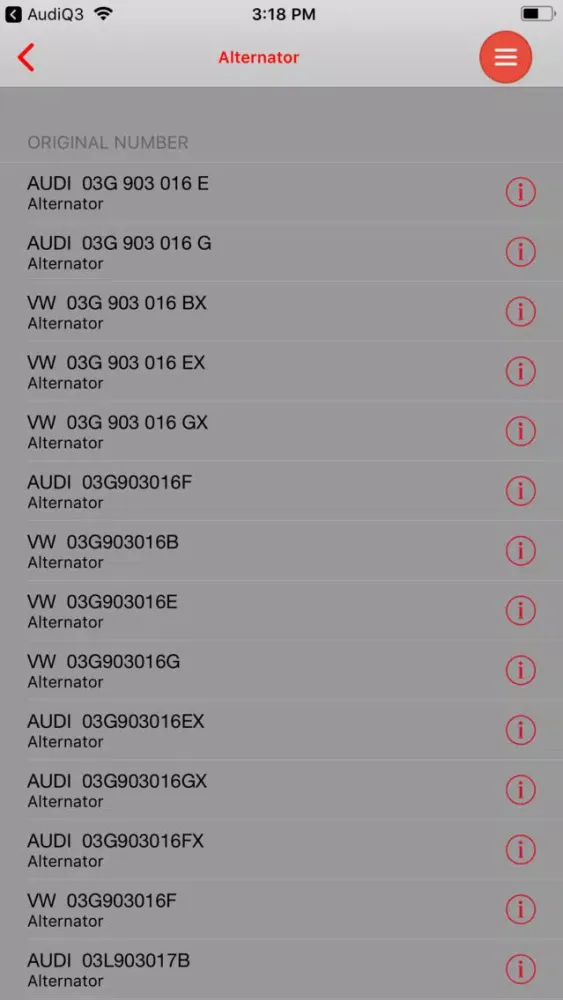 Captures d'écran de AutoParts Audi Q5
