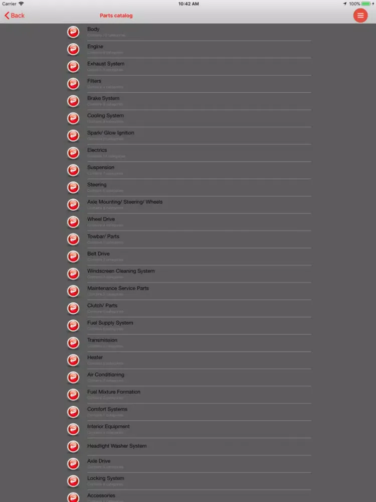 AutoParts VW Caddy iPad 应用截图