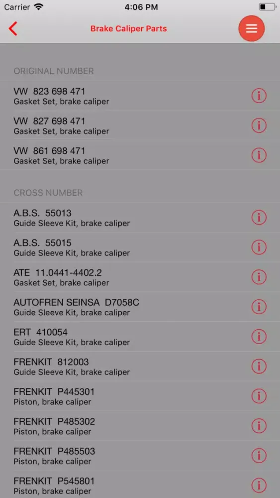 Captures d'écran de AutoParts VW Passat