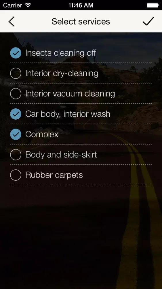 Tangkapan skrin Wash a car?