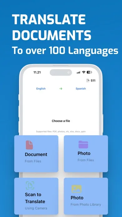 Tangkapan layar Translate PDF files