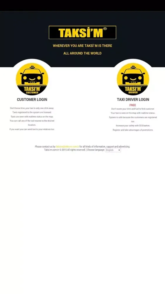 TAKSİ'M Internet Taxi应用截图