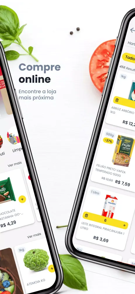 Capturas de tela do Brasao Supermercados