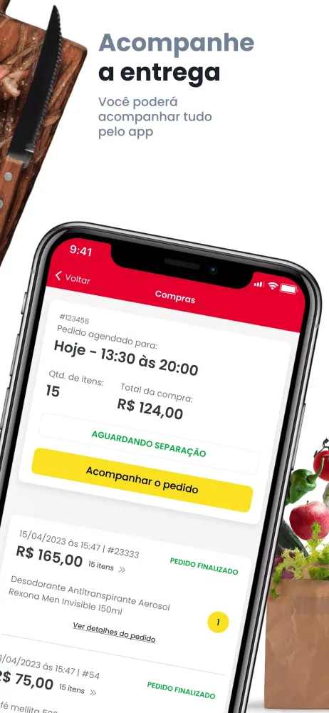 Capturas de tela do Brasao Supermercados