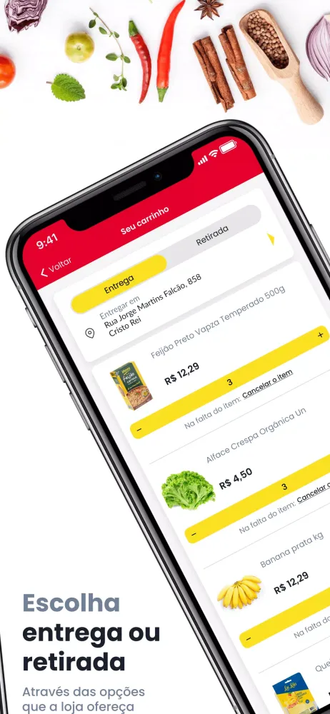 Capturas de tela do Brasao Supermercados