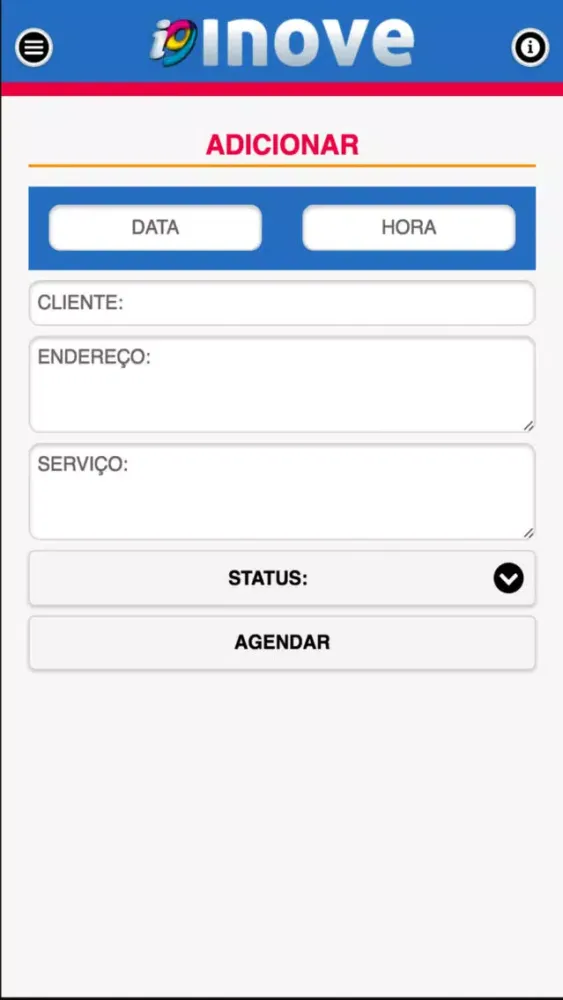 Ảnh chụp màn hình của Inove Agendamentos