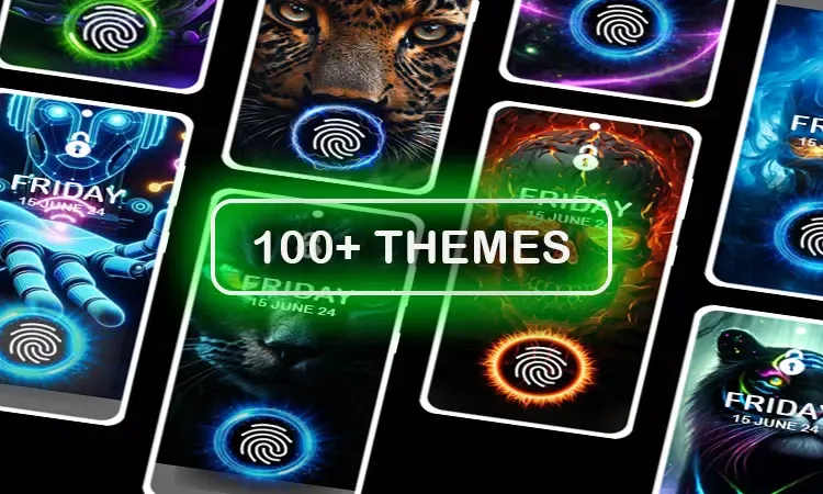 Zrzuty ekranu InScreen fingerprint animation