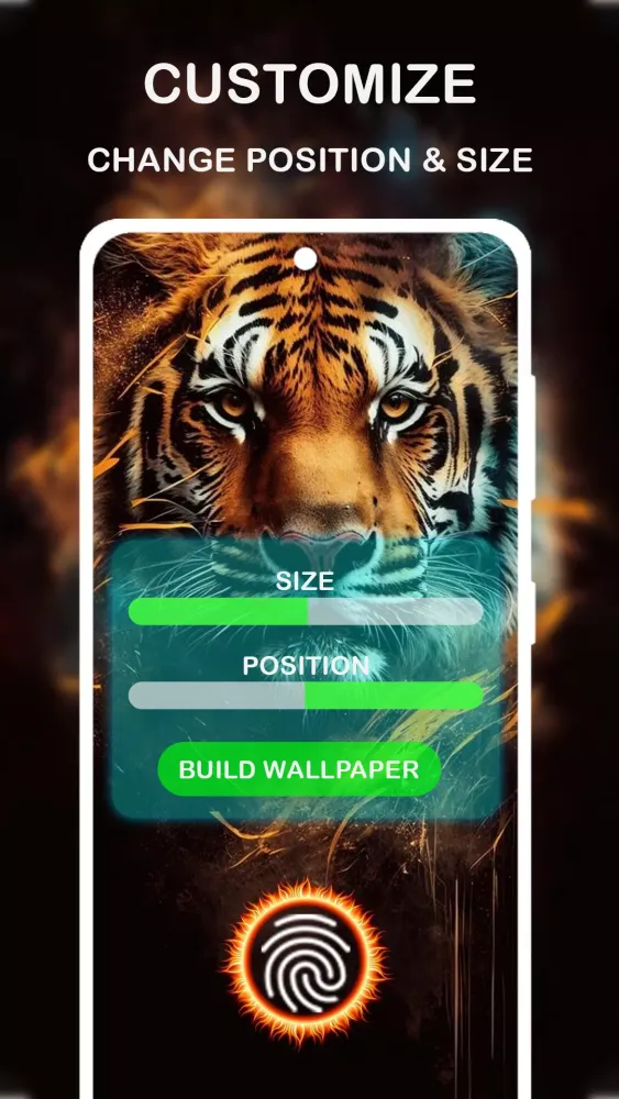 Zrzuty ekranu InScreen fingerprint animation