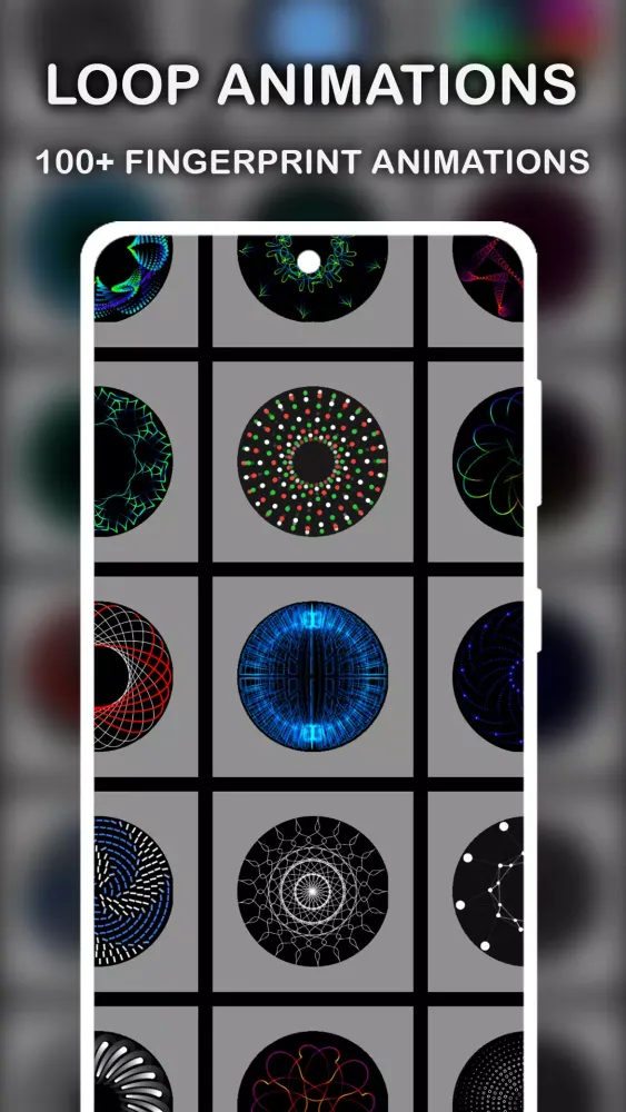 Zrzuty ekranu InScreen fingerprint animation