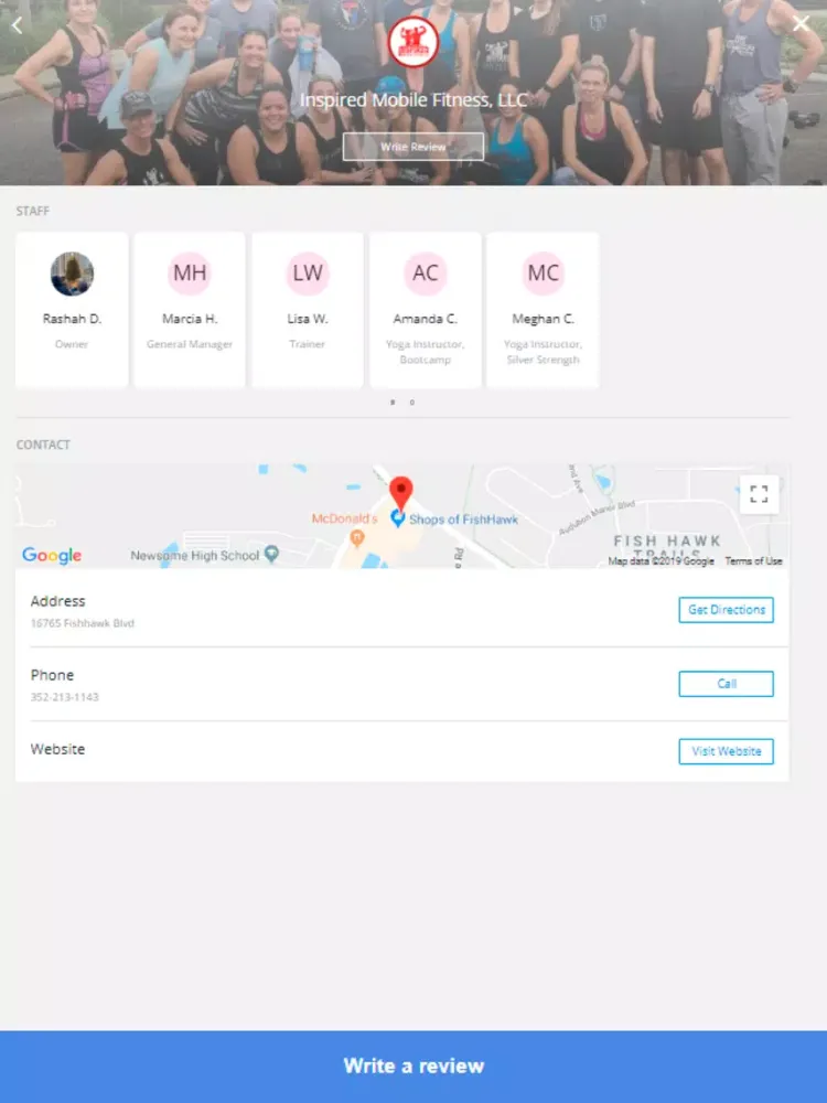 Inspired Mobile Fitness iPad  スクリーンショット