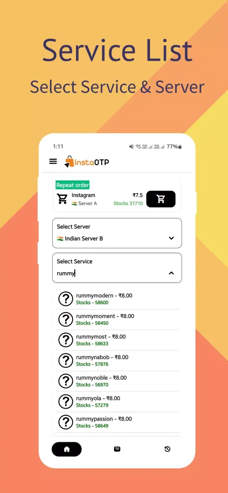 InstaOTP Ekran Görüntüleri