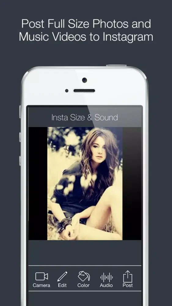 Insta ² with Music Video for Instagram - InstaSize , InstaFit and SquareSized Full Size Squaready without Cropping Camera to Post Movie & Picture Color Background with Awesome Aviary Photo Frame Editor Free Screenshots