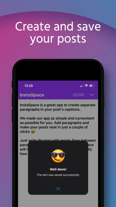 Zrzuty ekranu InstaSpace: Insta Caption