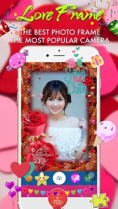 Captures d'écran de Valentine Photo Frame - Wonder Photo & Frame Maker