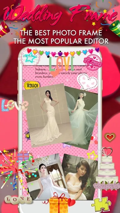 Wedding Photo Frame - WonderPhoto - Photo Editor Screenshots