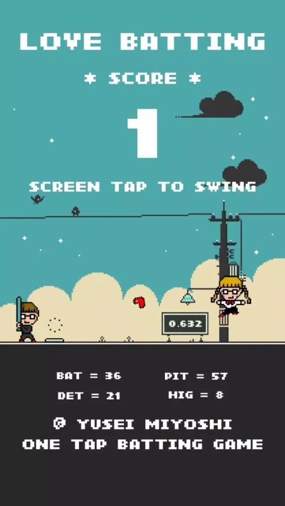 Love Batting - One Tap Baseball Game スクリーンショット