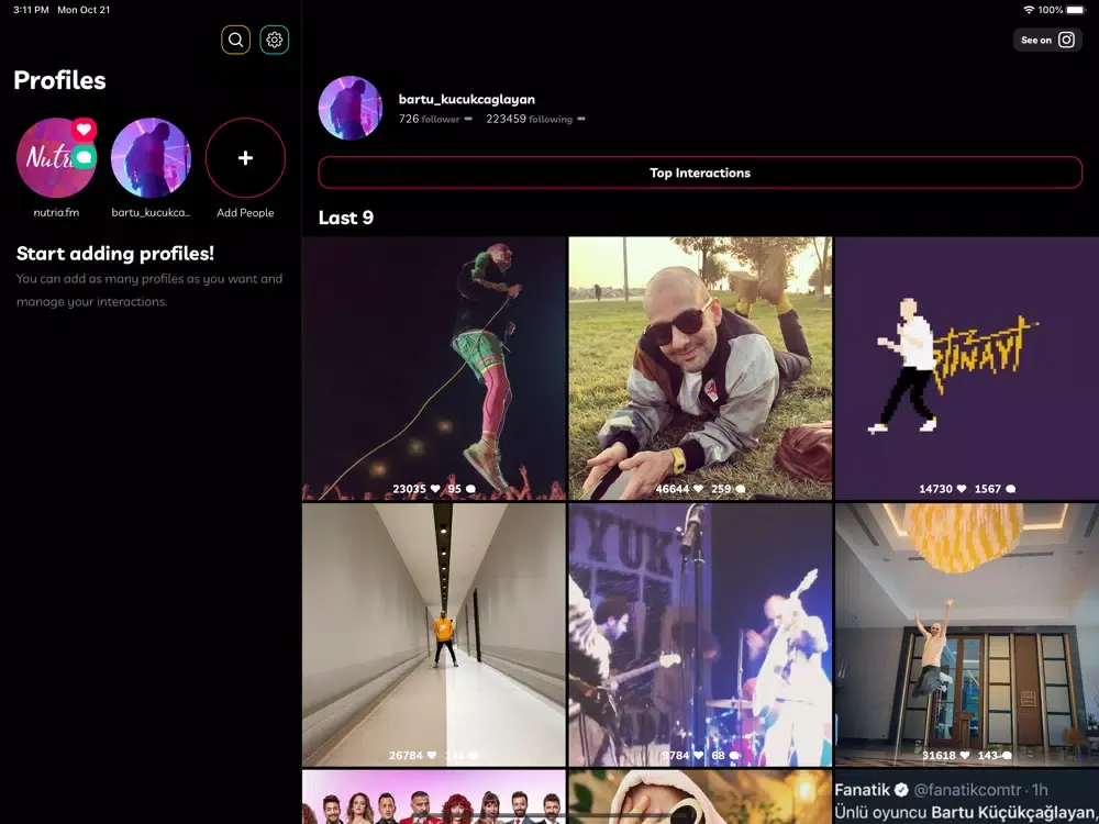 instosh - community manager iPad  Screenshots