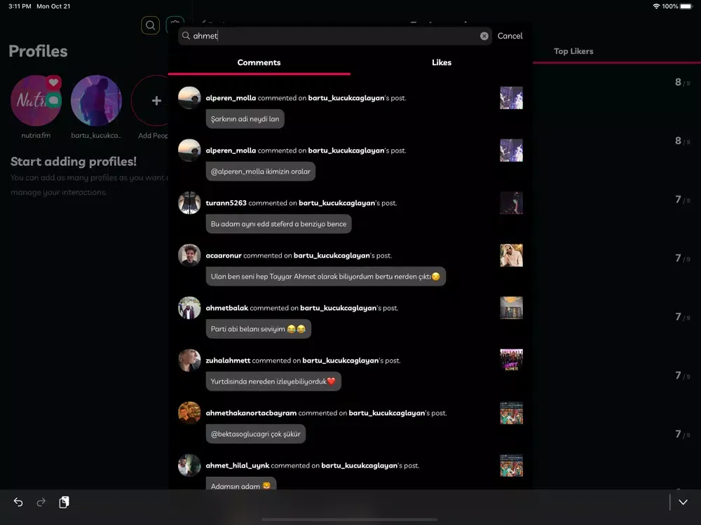 instosh - community manager iPad  Screenshots