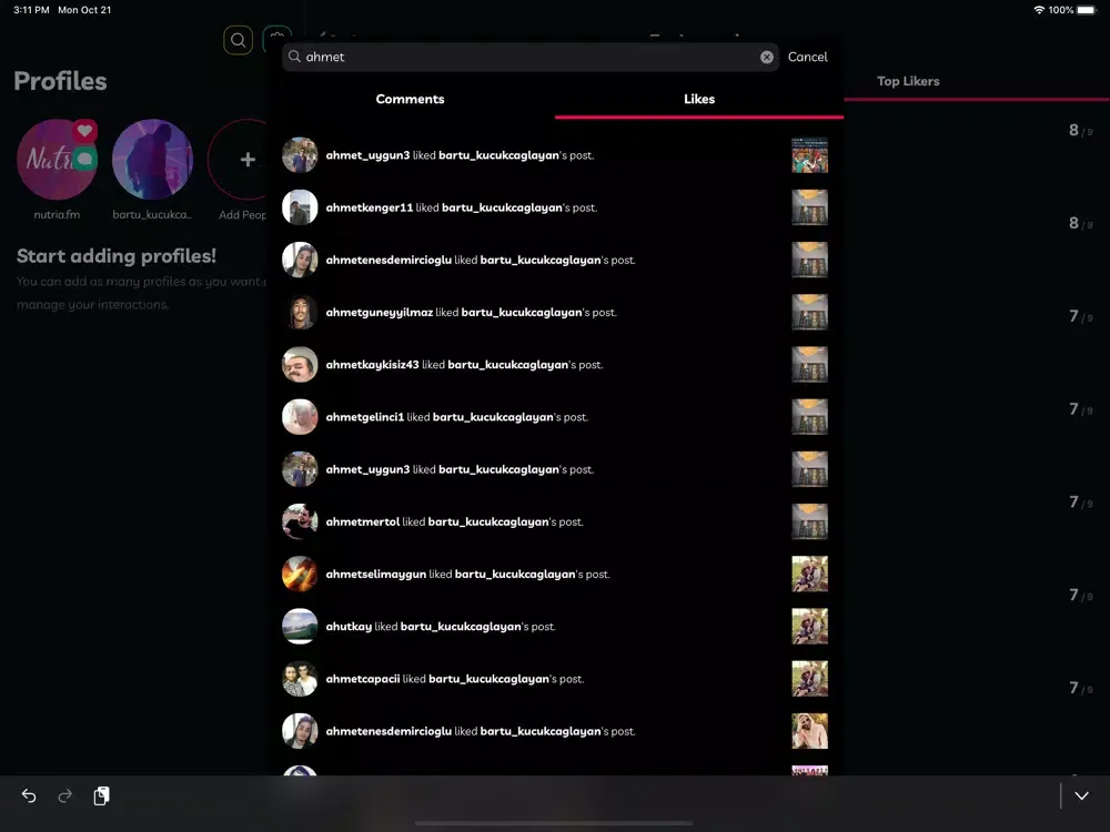 instosh - community manager iPad  Screenshots